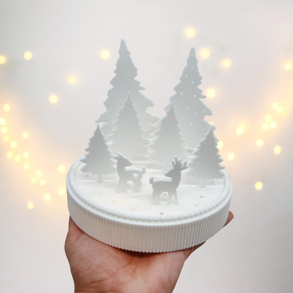 Leuchtsockel Rehe - 3D Druckdatei