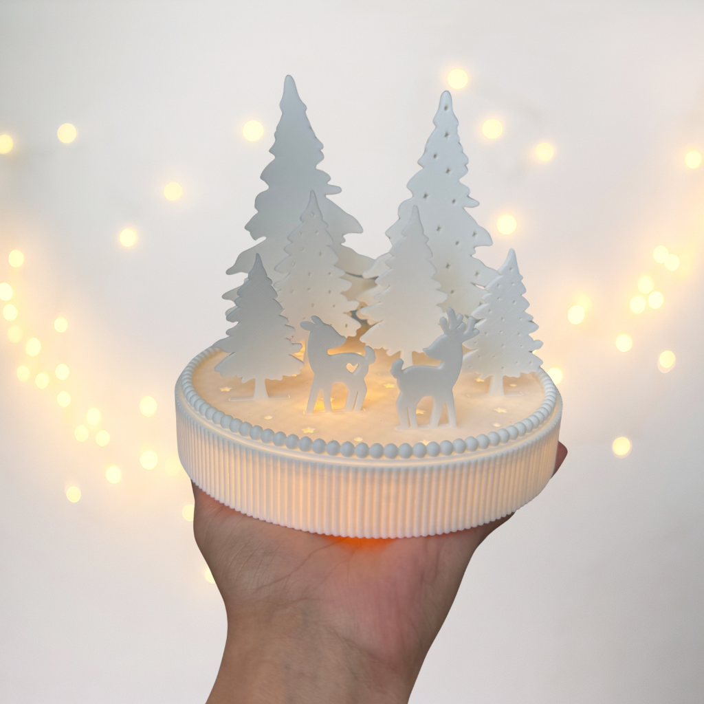 Leuchtsockel Rehe - 3D Druckdatei