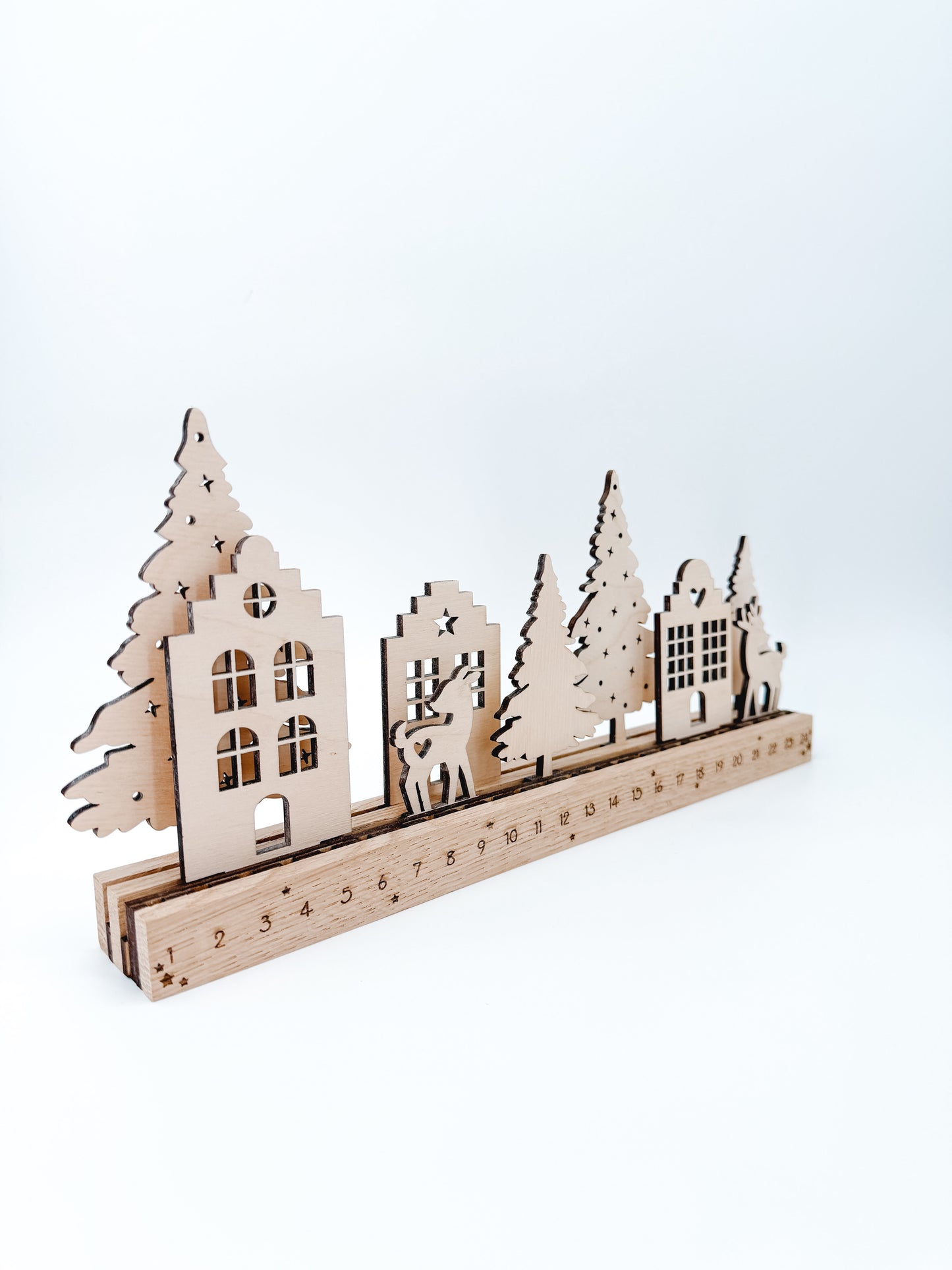 Countdown Rehe, Klötzchendatei - Laserdatei