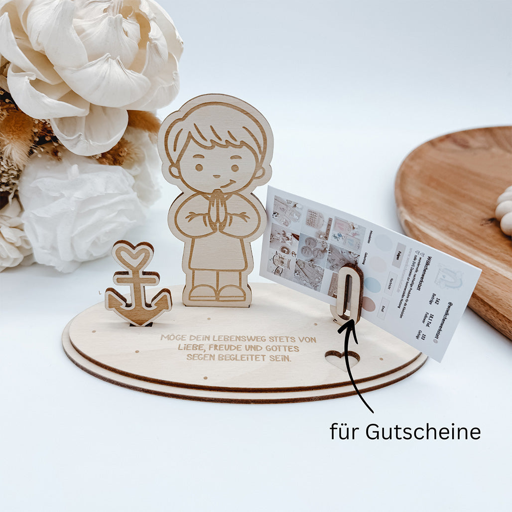 3 Aufsteller für Kommunion, Taufe, Firmung, Konfirmation - Laserdatei