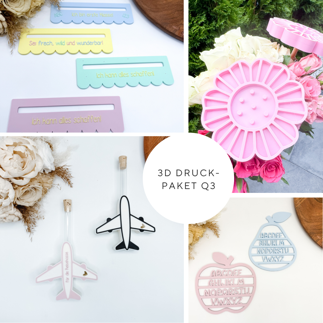 3D Druckdateipaket Q3 - mindestens 30 Dateien
