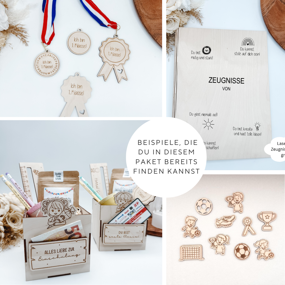 Designpaket Q3 - ALLE Laserdateien ( aktuell 55 ), inklusive Gewerbelizenz