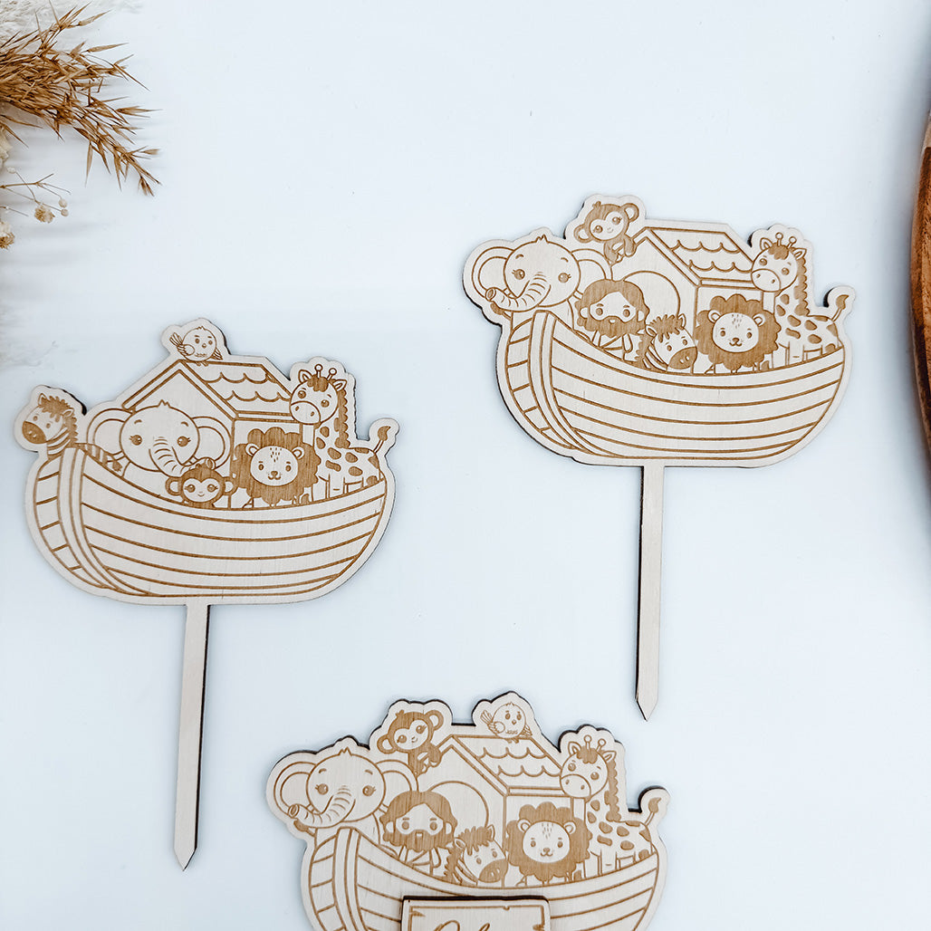 Caketopper Arche Noah, Tiere - Laserdatei