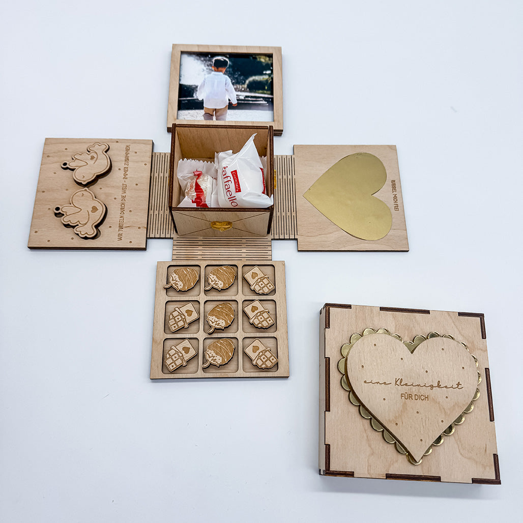 Explosionsbox für Valentinstag, 3mm, Muttertag - Laserdatei