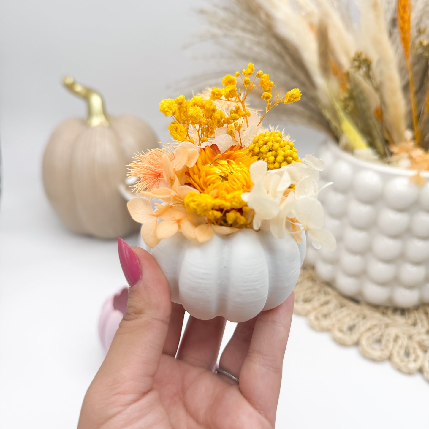 Kürbisse für Trockenblumen oder LED Kerzen - 3D Druckdatei