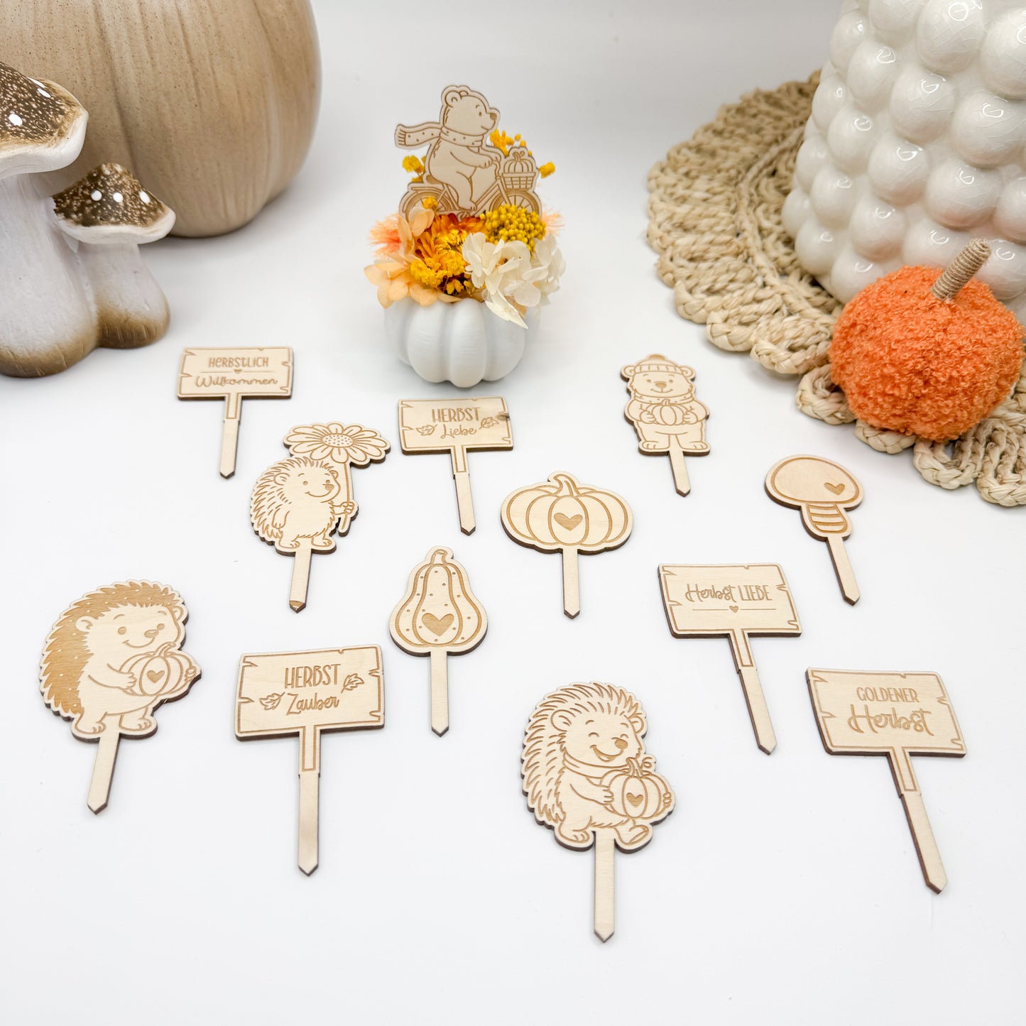Blumenstecker Herbst - Laserdatei