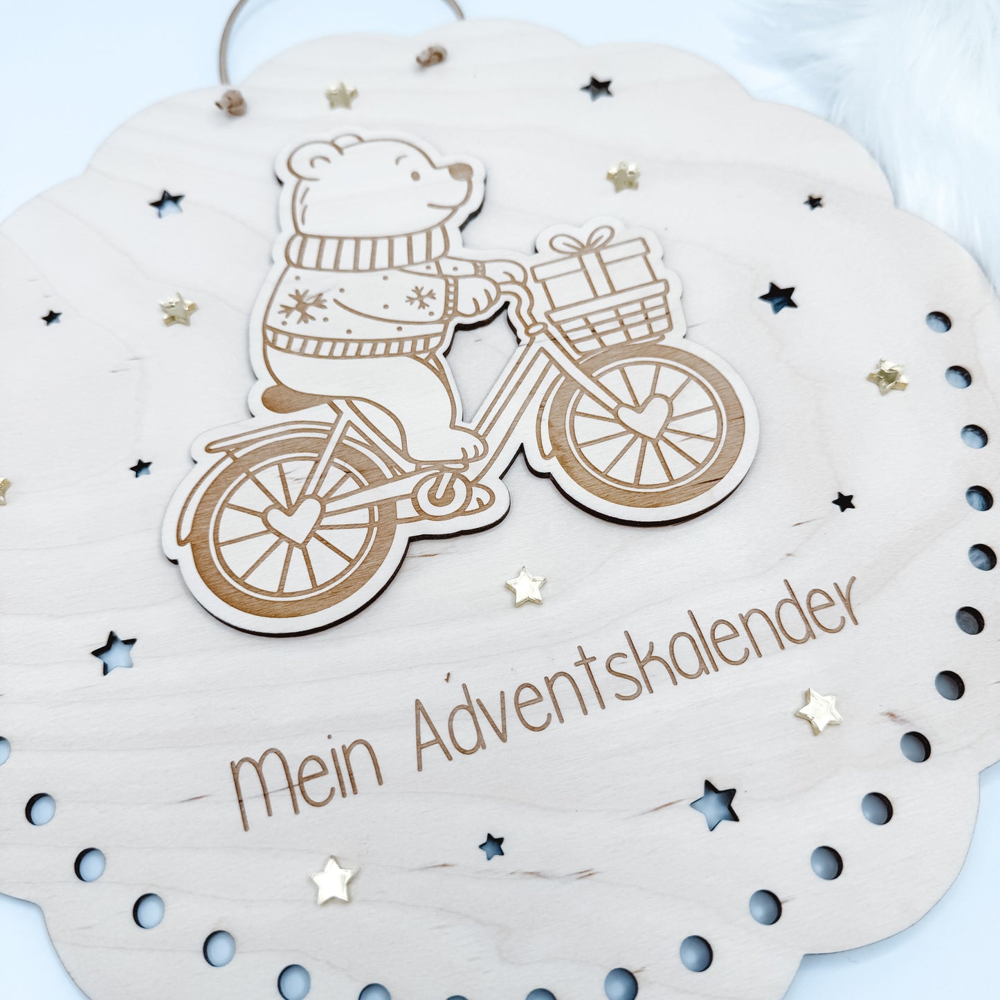 Adventskalender Bär - Laserdatei