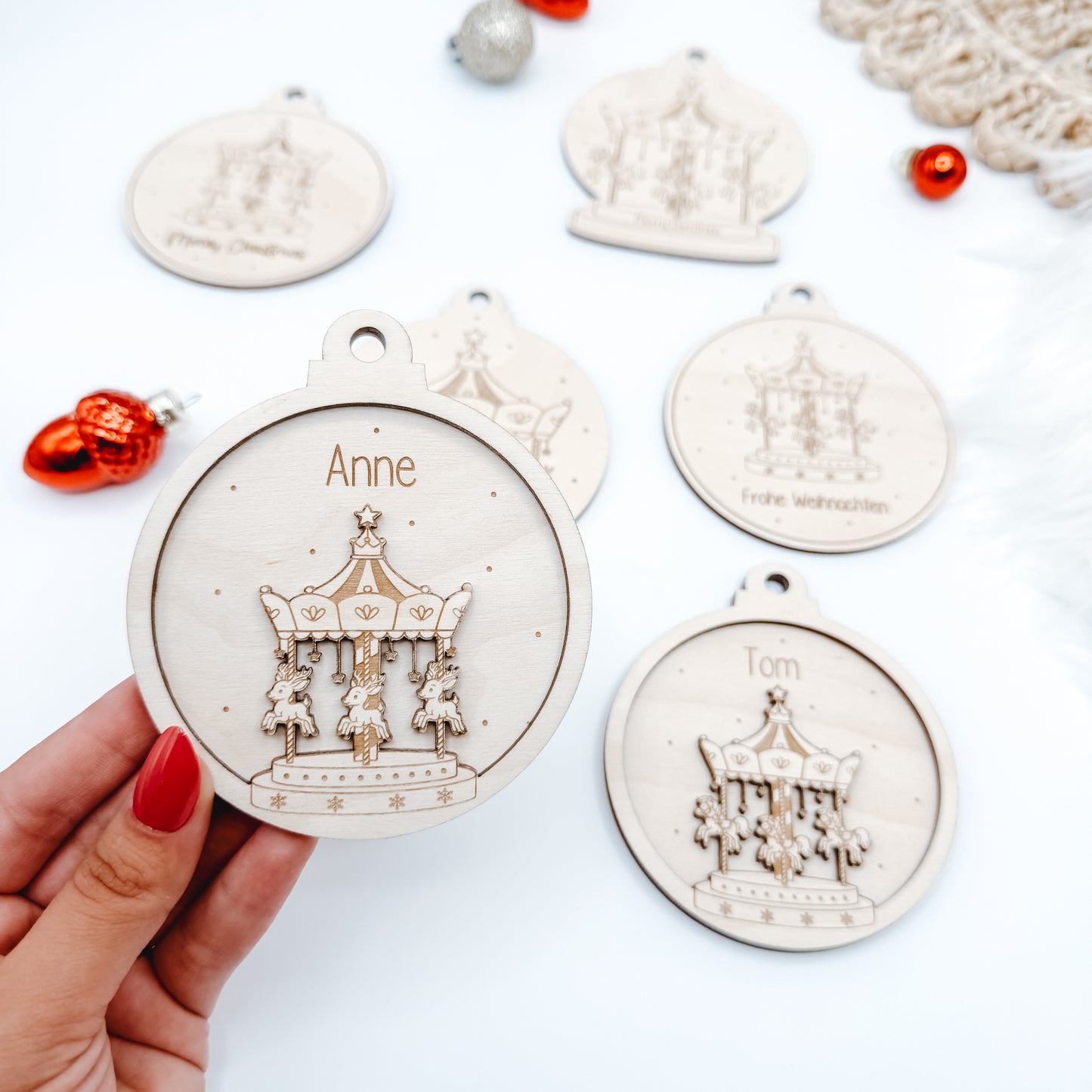Christbaumschmuck Karussell - Laserdatei