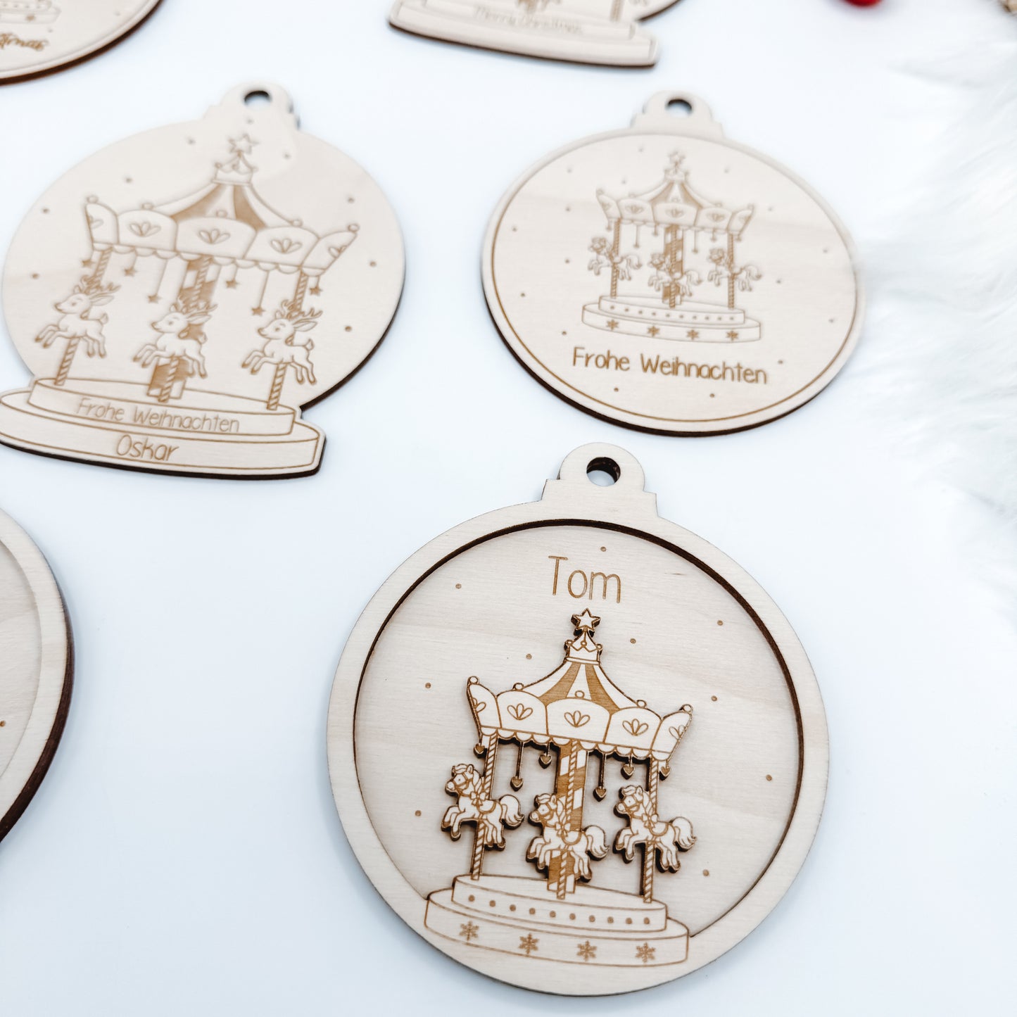 Christbaumschmuck Karussell - Laserdatei