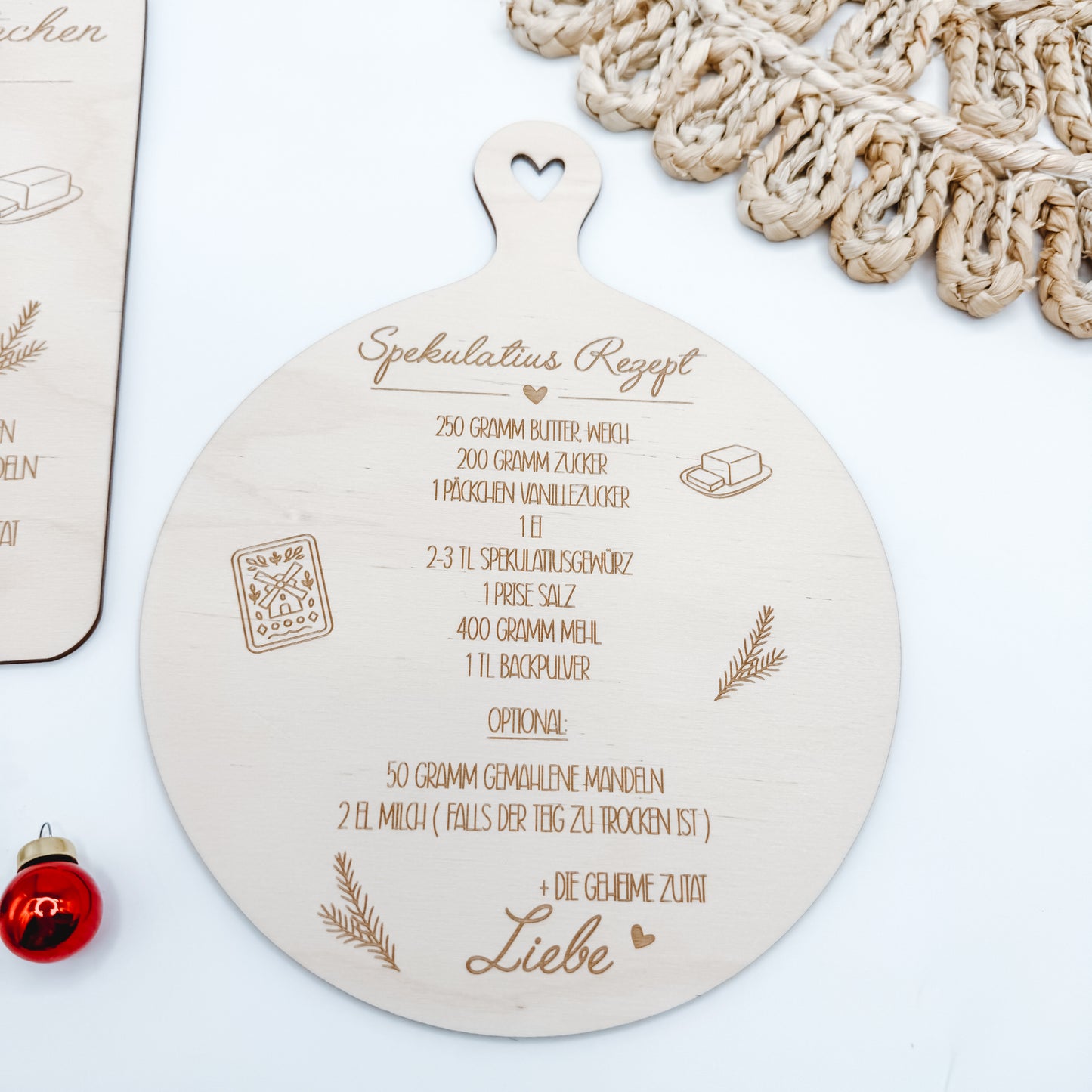 Rezepte Weihnachten Lebkuchen und Spekulatius - Laserdatei