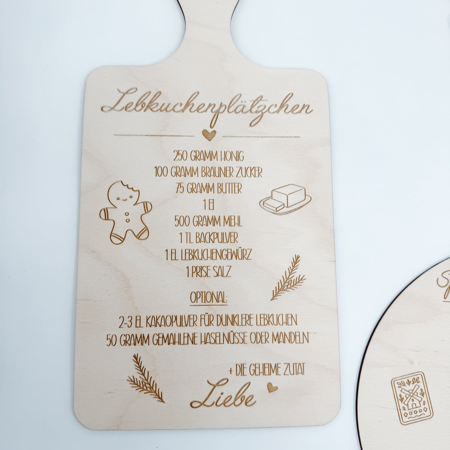 Rezepte Weihnachten Lebkuchen und Spekulatius - Laserdatei