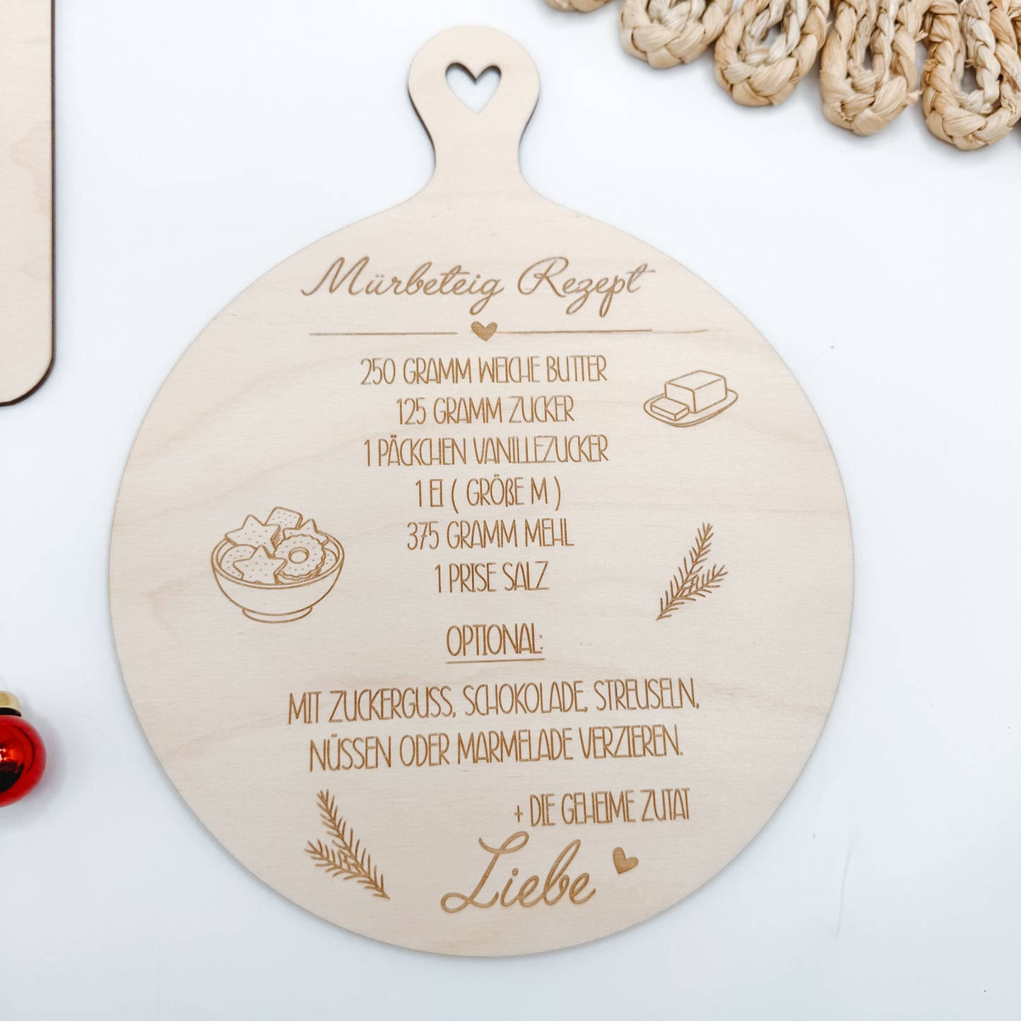 Rezepte Weihnachten Spitzbuben und Mürbeteig - Laserdatei