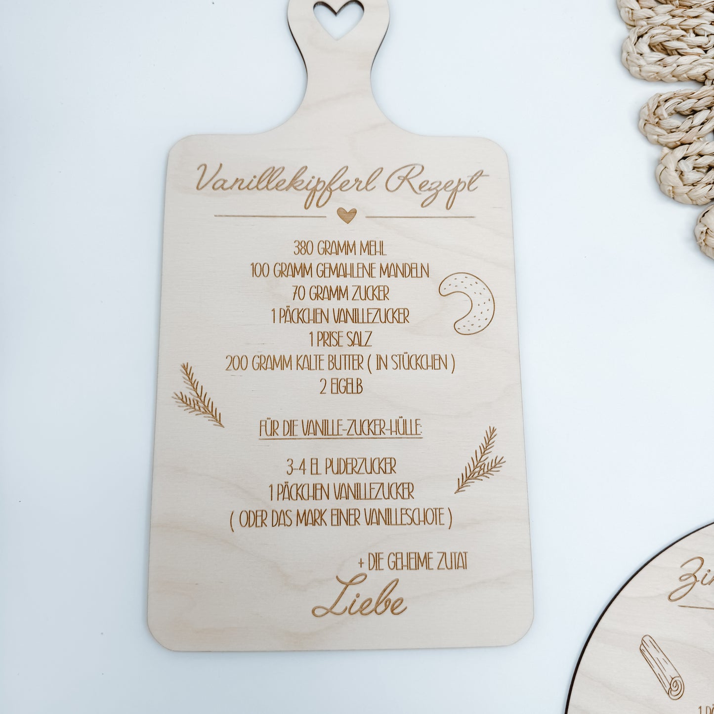 Rezepte Weihnachten Vanillekipferl und Zimtsterne - Laserdatei