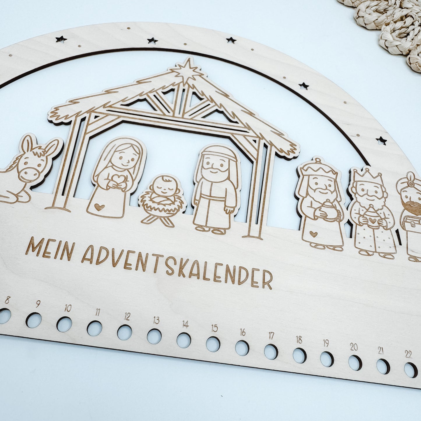Adventskalender Krippe - Laserdatei