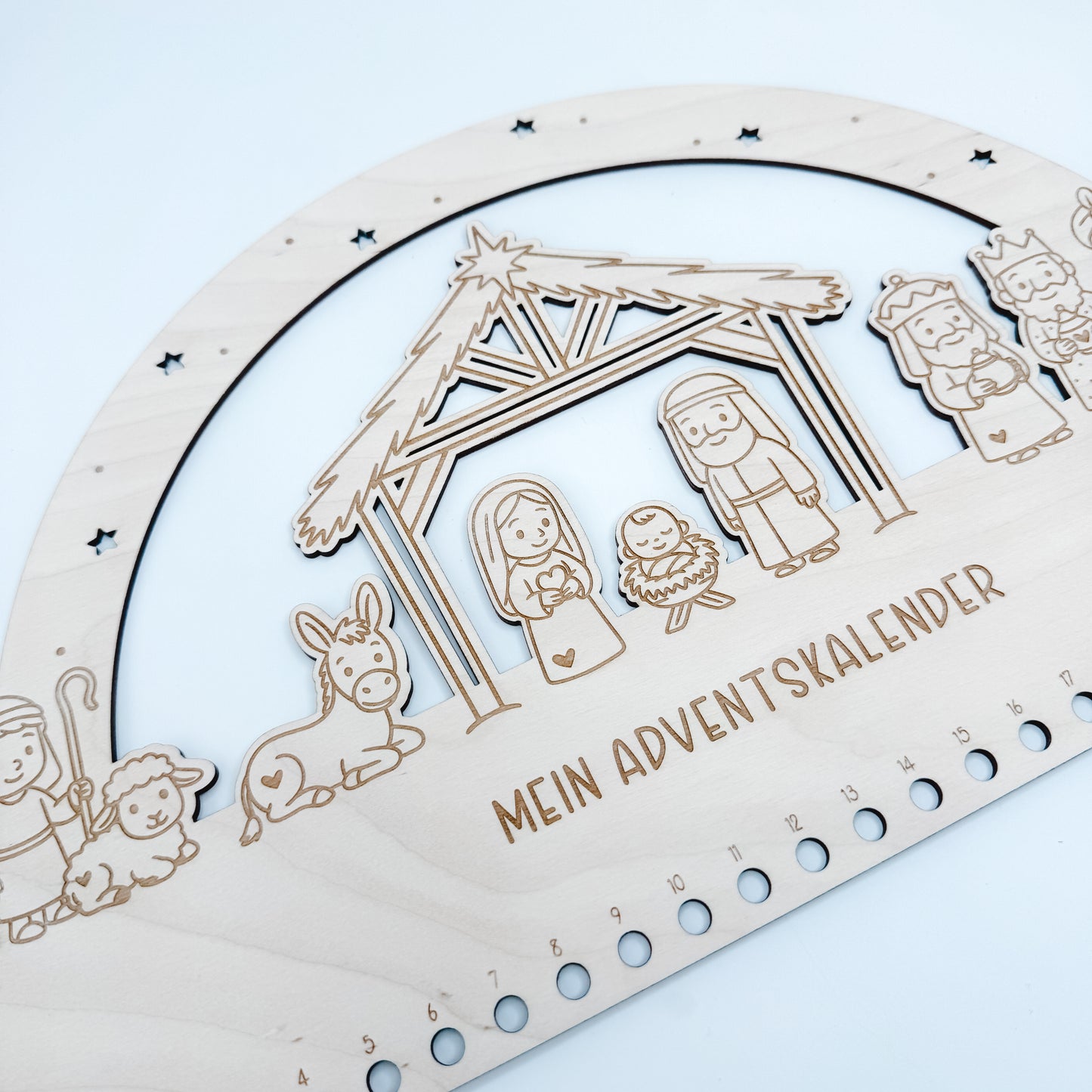 Adventskalender Krippe - Laserdatei