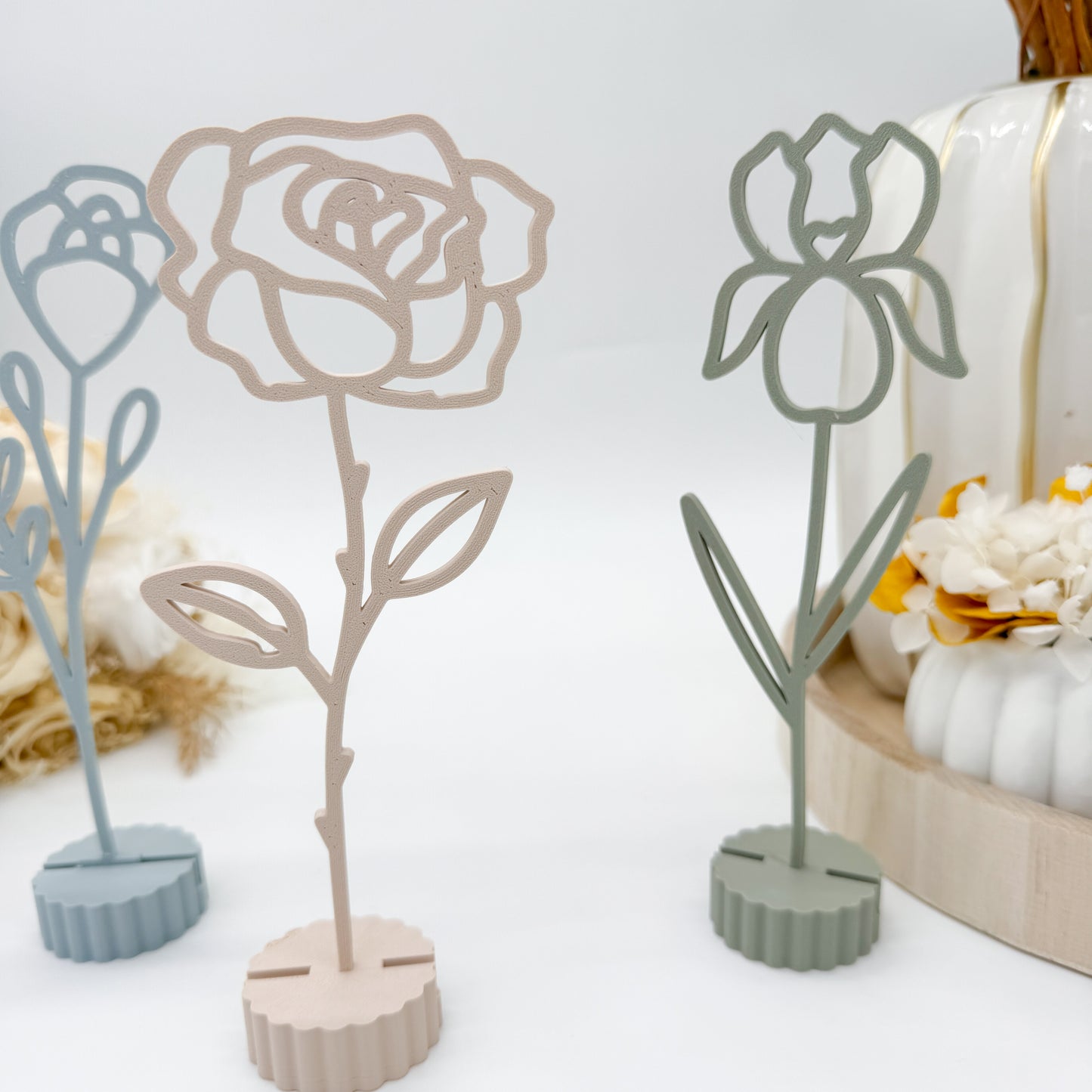 Blumen mit Sockel - 3D Druckdatei