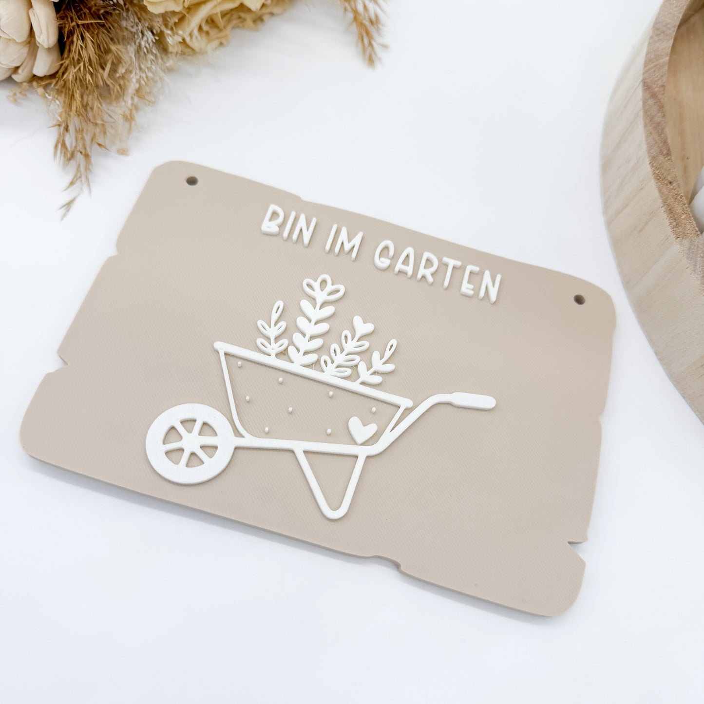 Bin im Garten Schilder Schubkarre - 3D Druckdatei