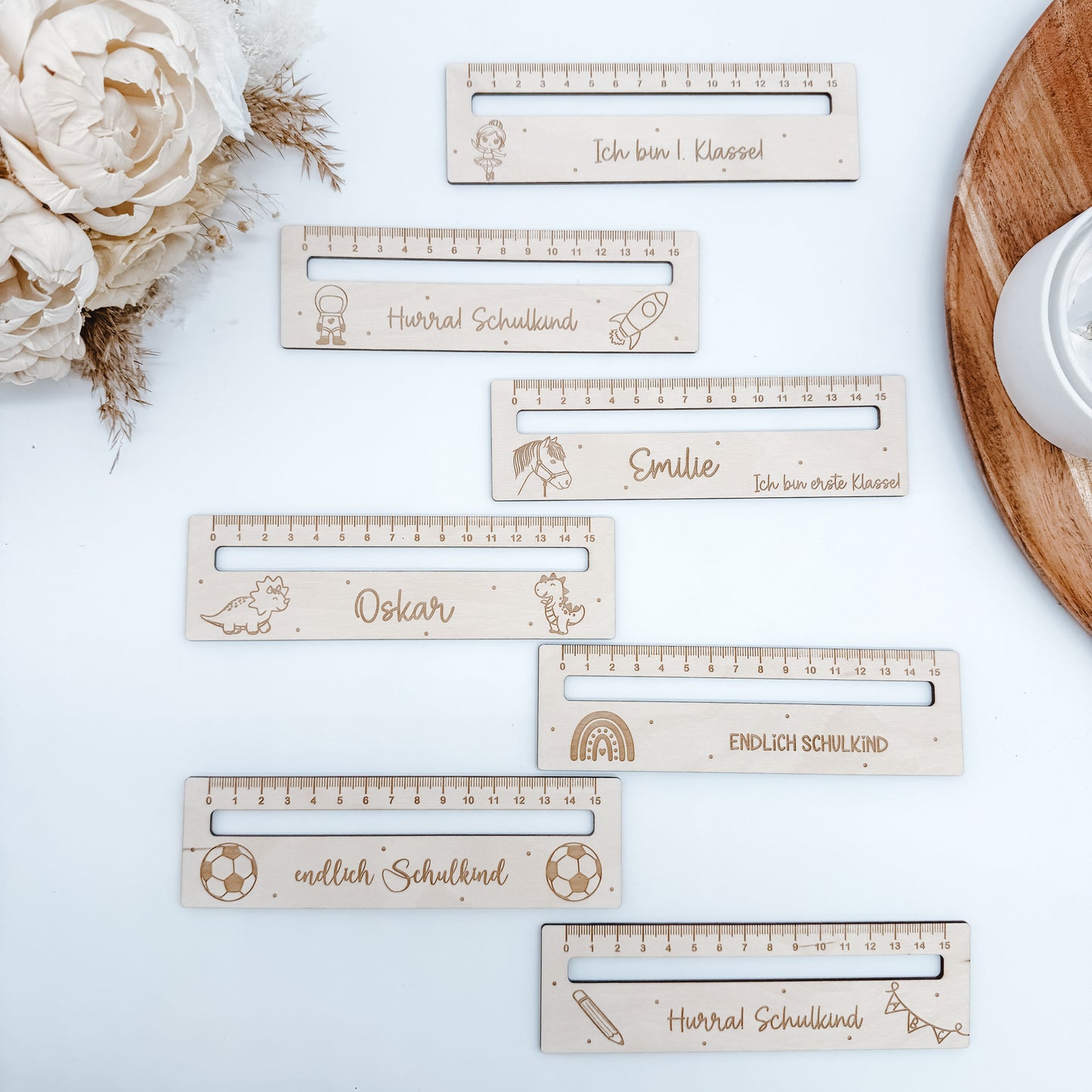 XXL Paket Lesehilfe und Lineal, Geschenkidee Einschulung - Laserdatei
