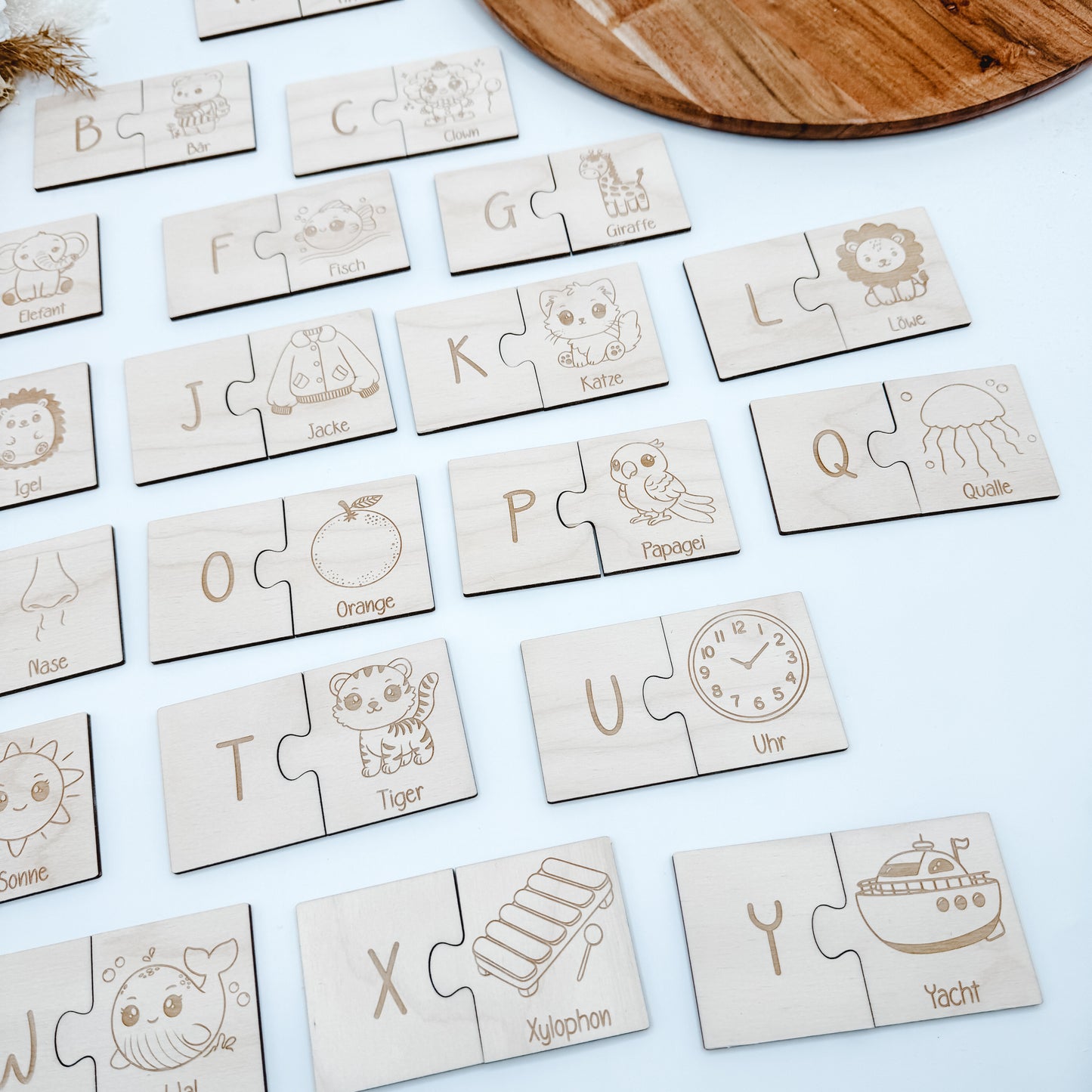 ABC Puzzle mit Bildern - Laserdatei