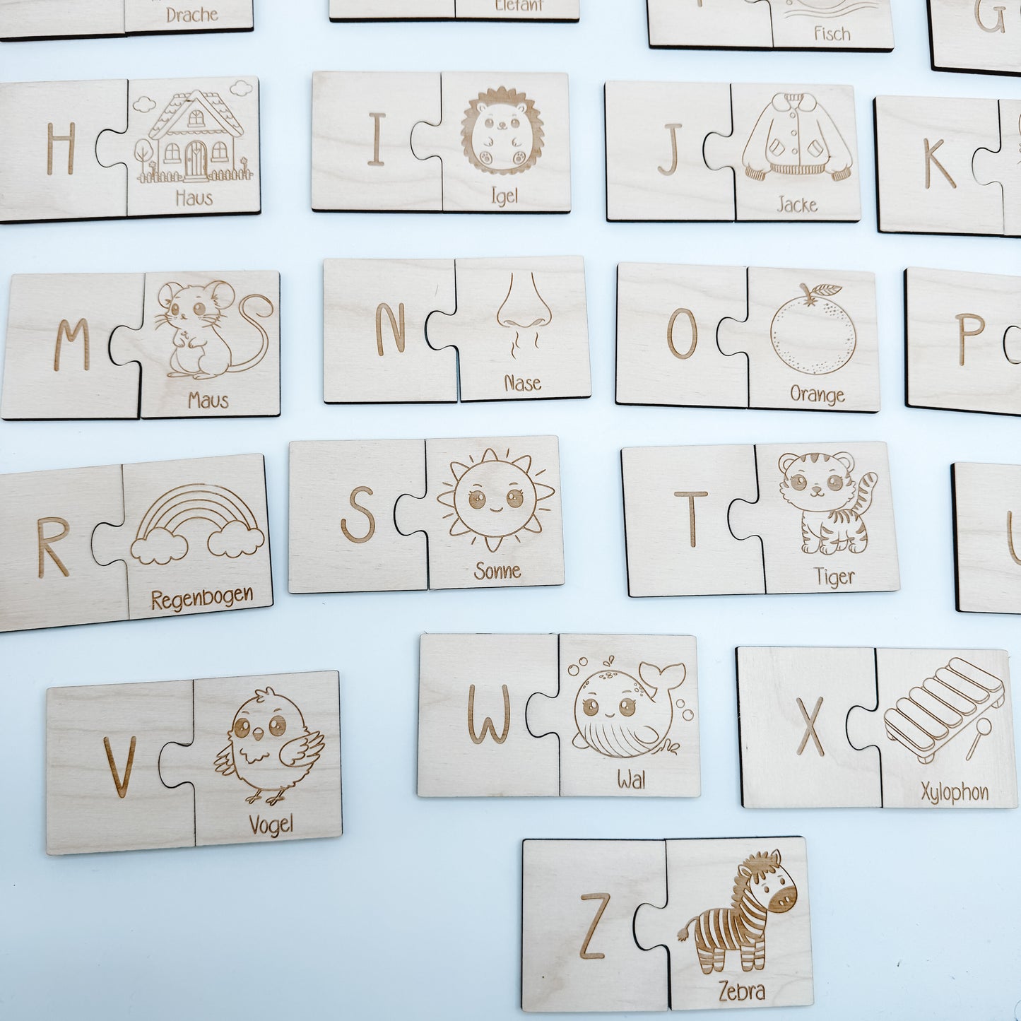 ABC Puzzle mit Bildern - Laserdatei