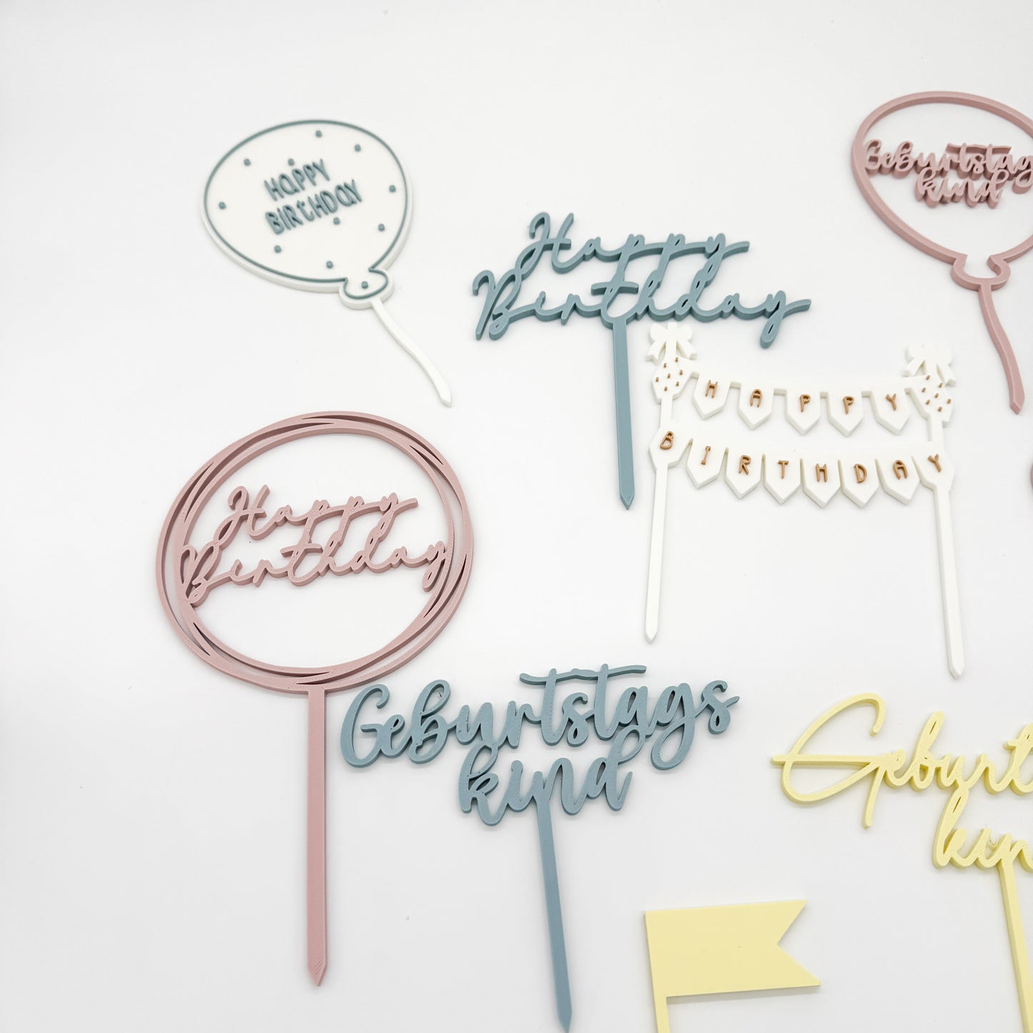Caketopper Geburtstag - 3D Druckdatei