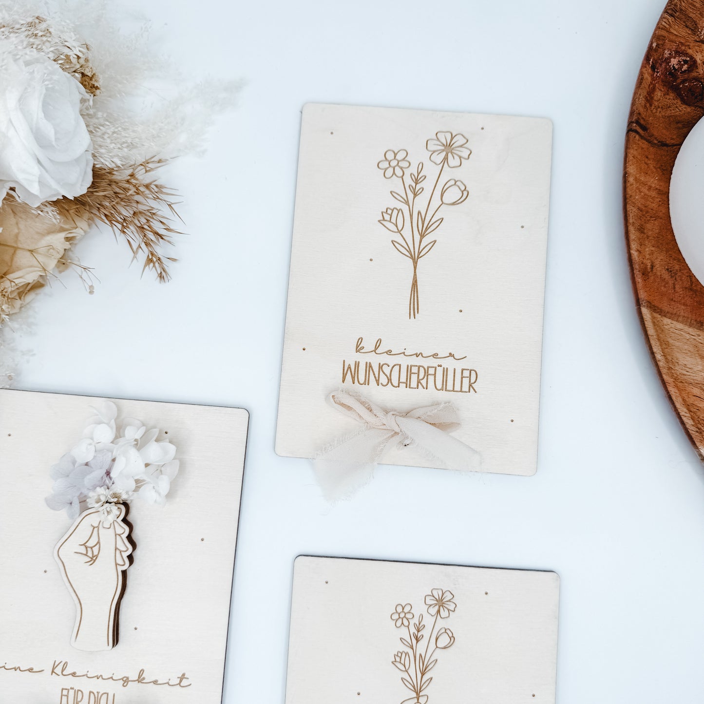 Geldgeschenke Blumenhand im Postkartenformat - Laserdatei