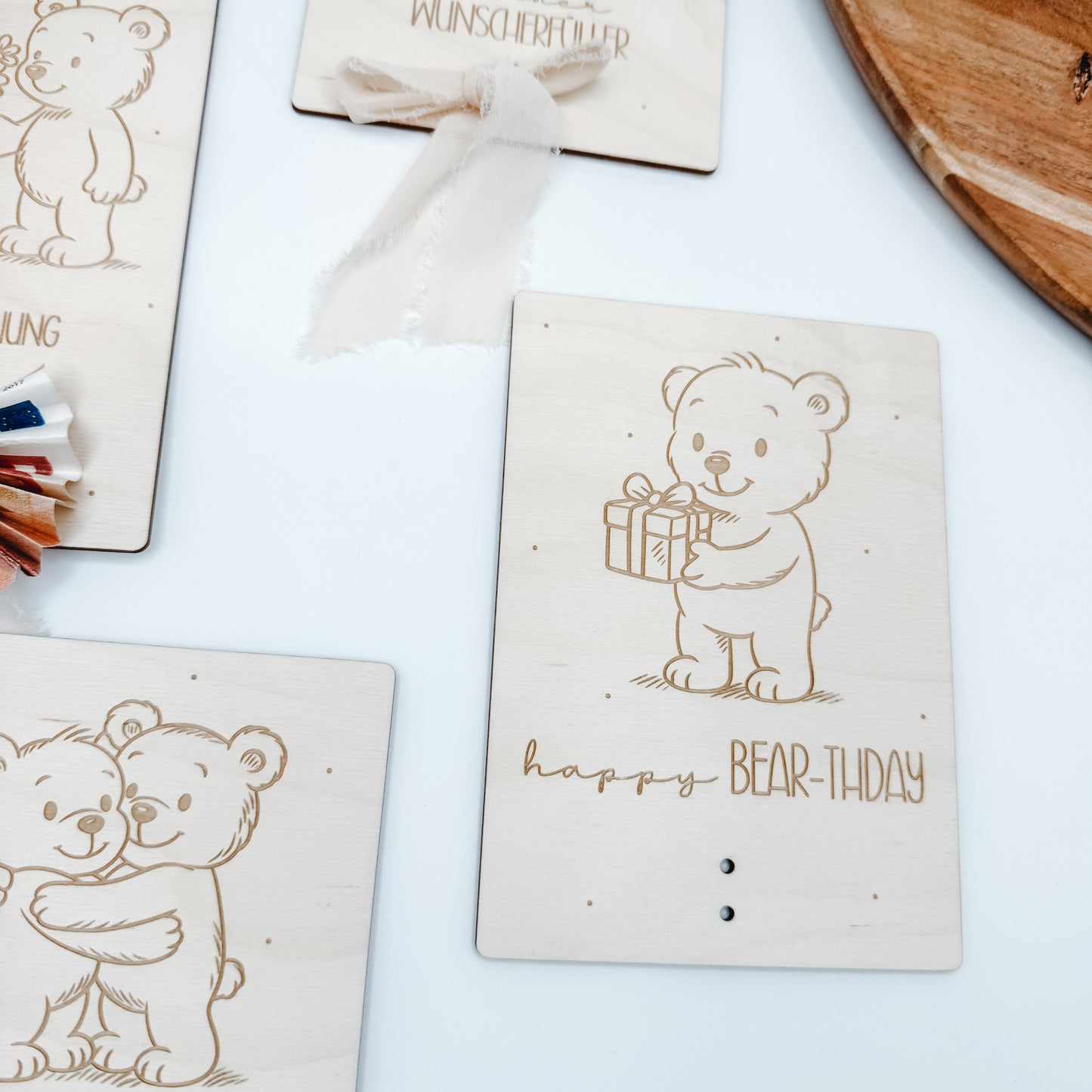 Geldgeschenke Bärchen im Postkartenformat - Laserdatei