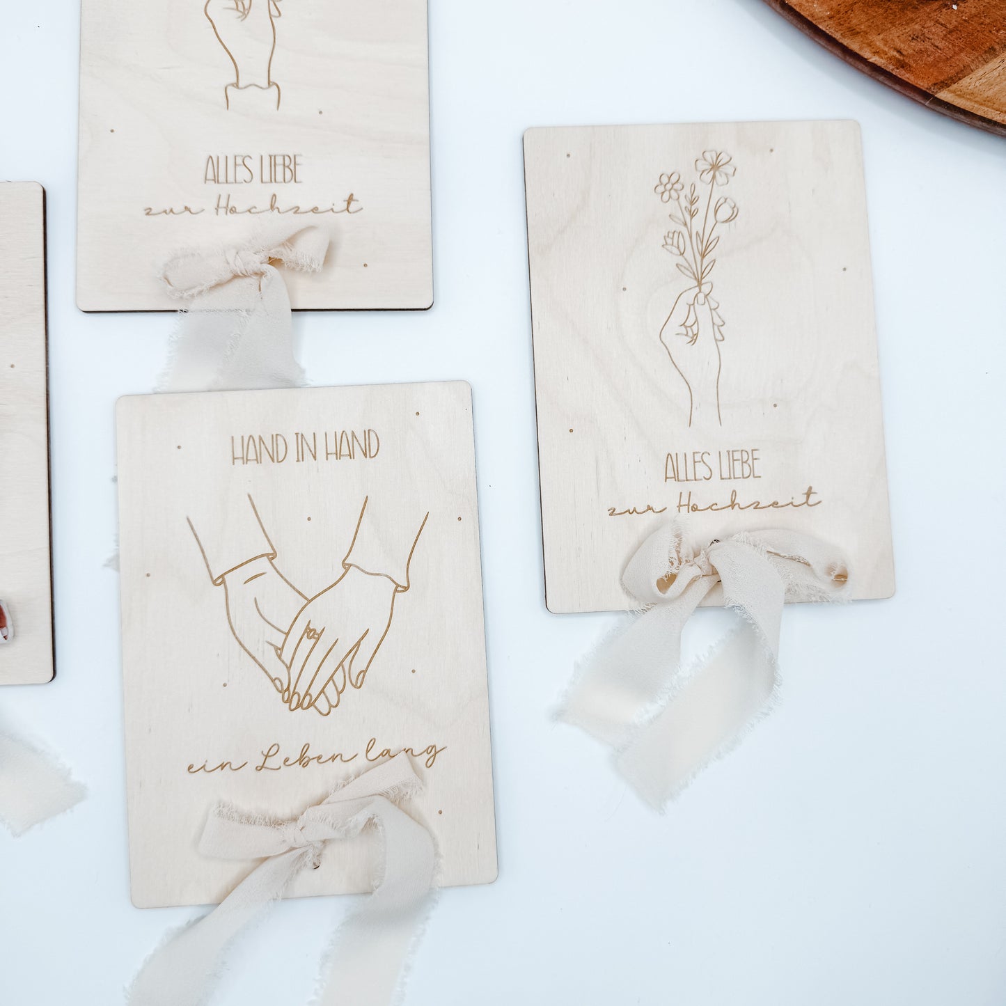 Geldgeschenk Hochzeitskarten im Postkartenformat - Laserdatei