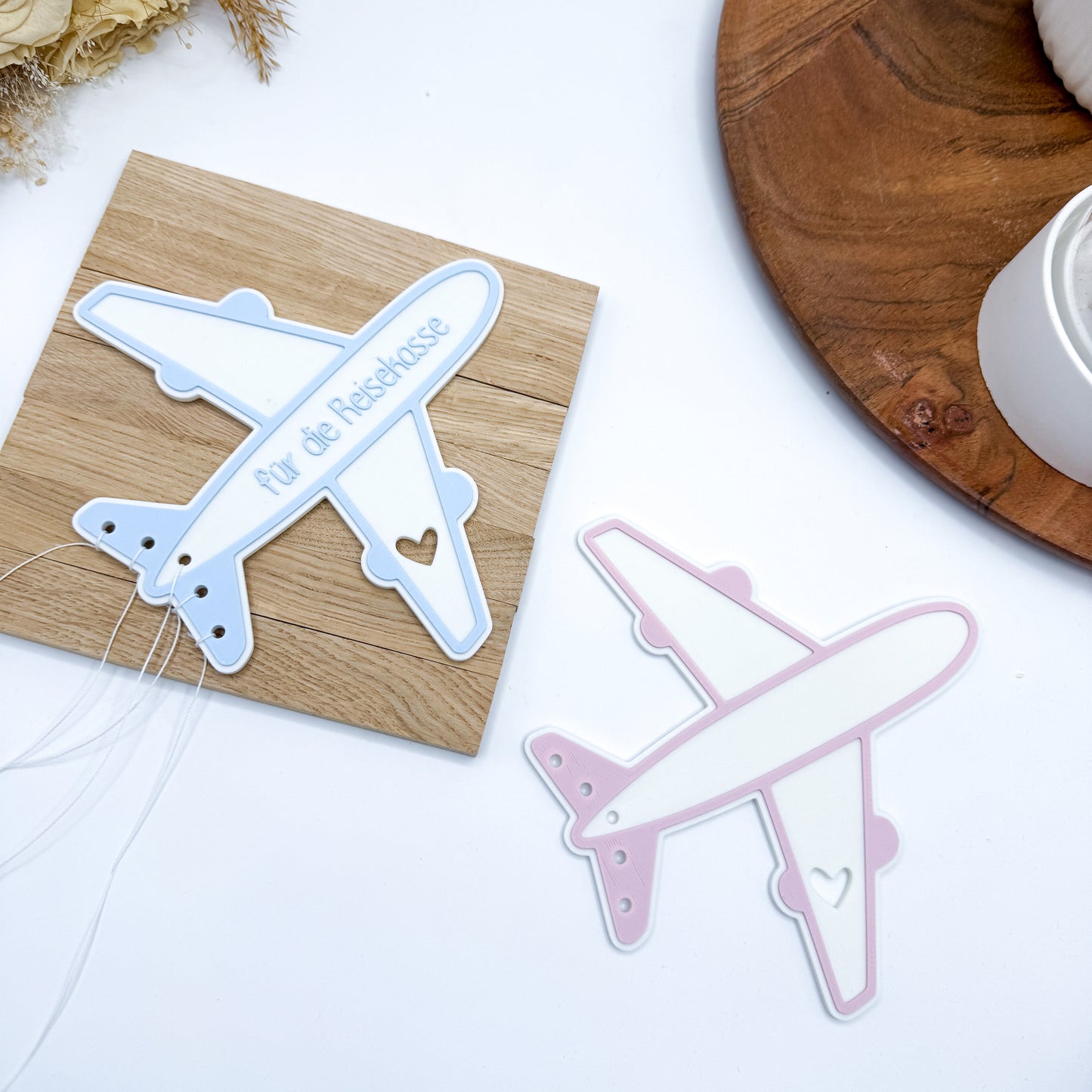Flugzeug Reise Kloetzchen Geldgeschenk - 3D Druckdatei