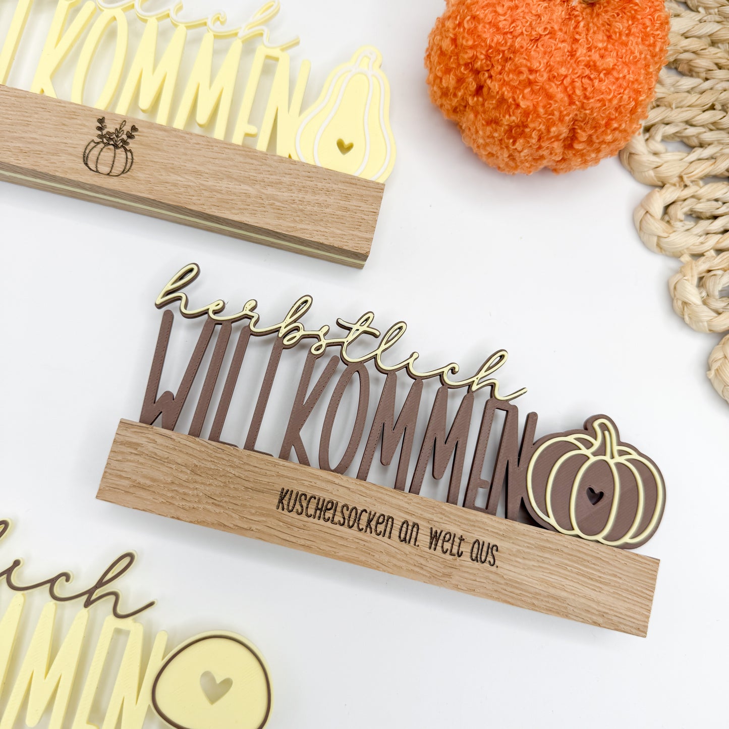 Klötzcheneinschieber Herbstlich Willkommen - 3D Druckdatei
