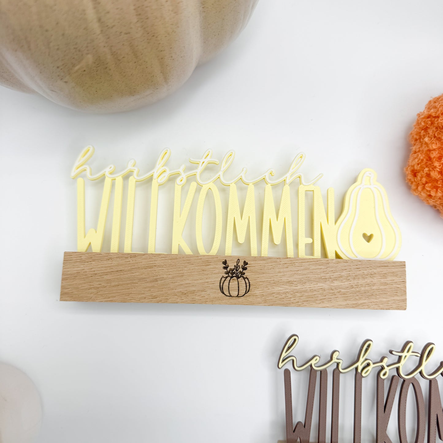 Klötzcheneinschieber Herbstlich Willkommen - 3D Druckdatei