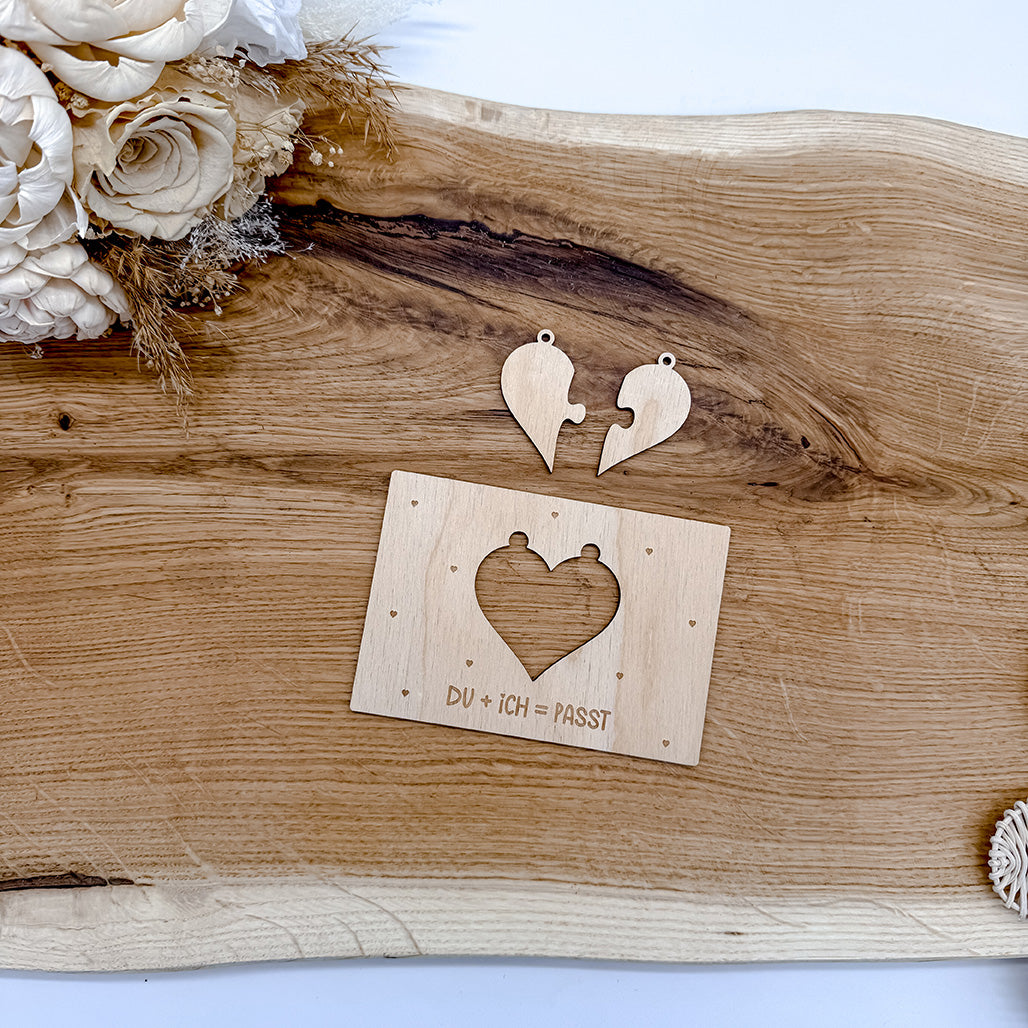 Karten mit Anhängern für Valentinstag, Valentinstagskarten - Laserdatei