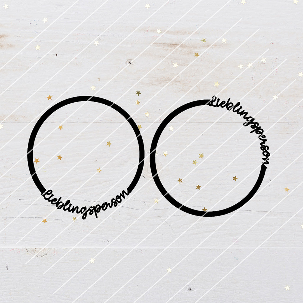 6 Loops Valentinstag, Trockenblumenloops - Laserdatei