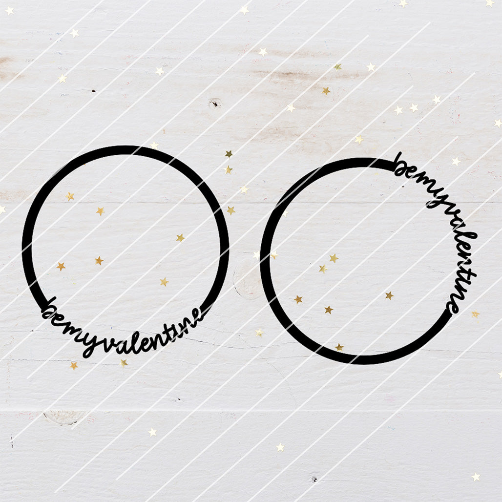 6 Loops Valentinstag, Trockenblumenloops - Laserdatei