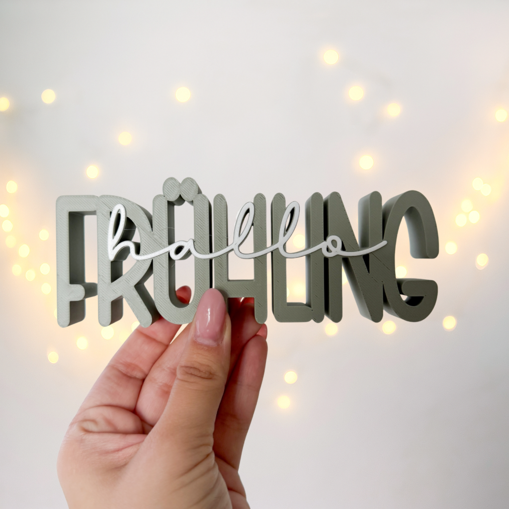 Hallo Frühling - 3D Druckdatei