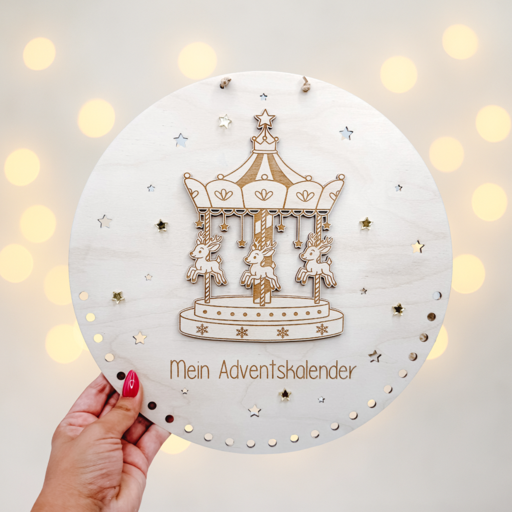 Adventskalender Karussell - Laserdatei