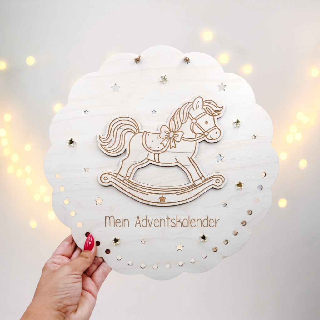 Adventskalender Pferd - Laserdatei