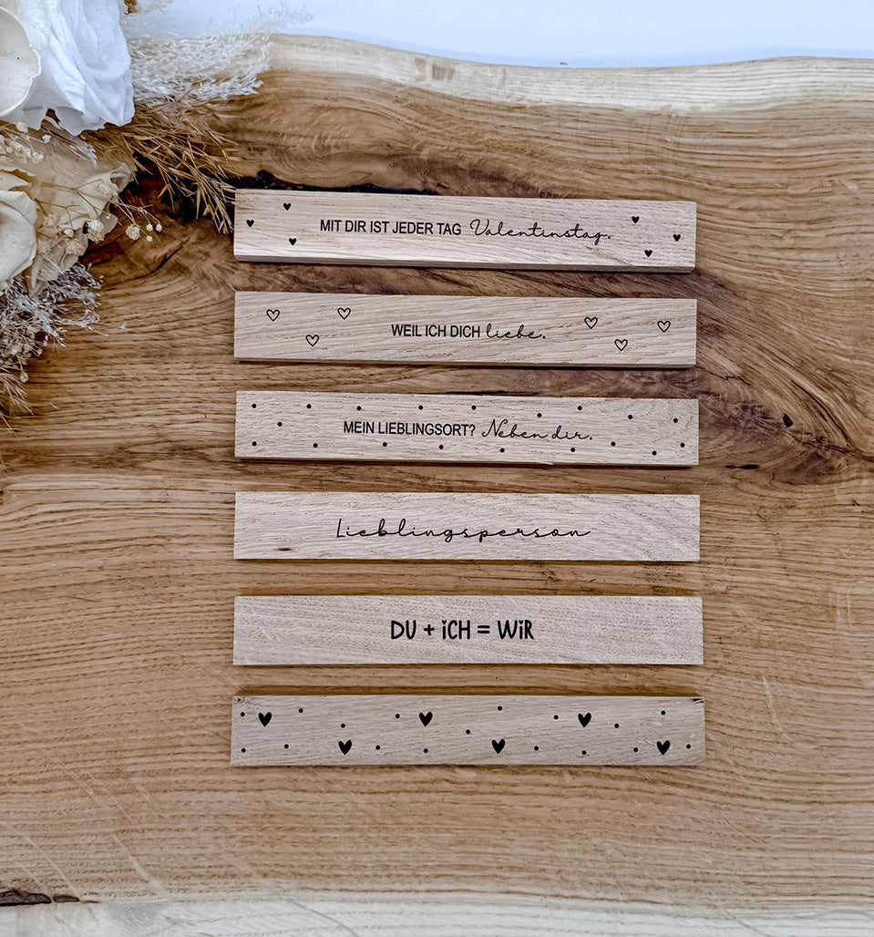 Klötzchengravur Valentinstag, Muttertag, Geschenkidee - Laserdatei