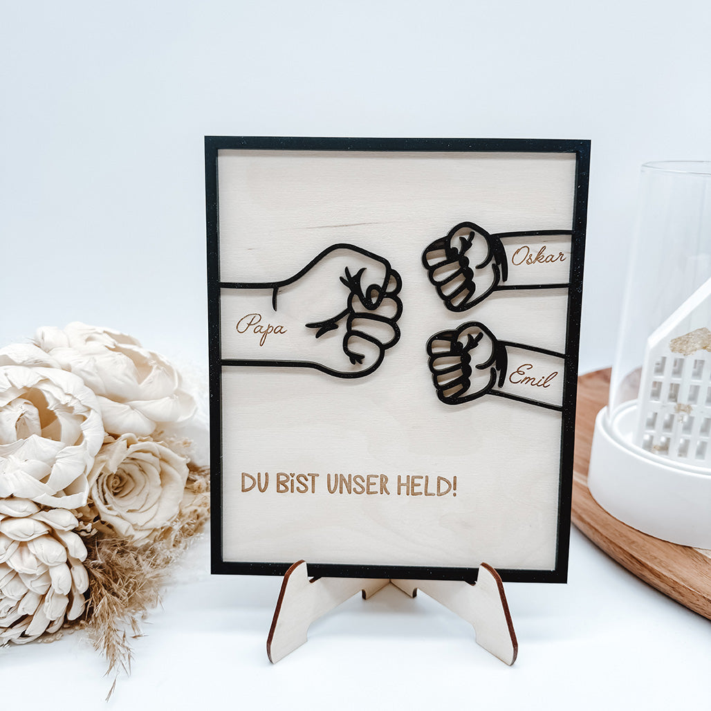 Vatertagsgeschenk, Papa Rahmen - Laserdatei