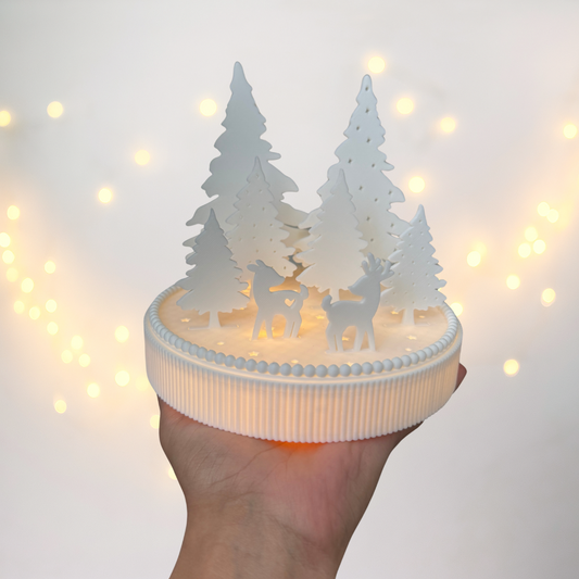 Leuchtsockel Rehe - 3D Druckdatei