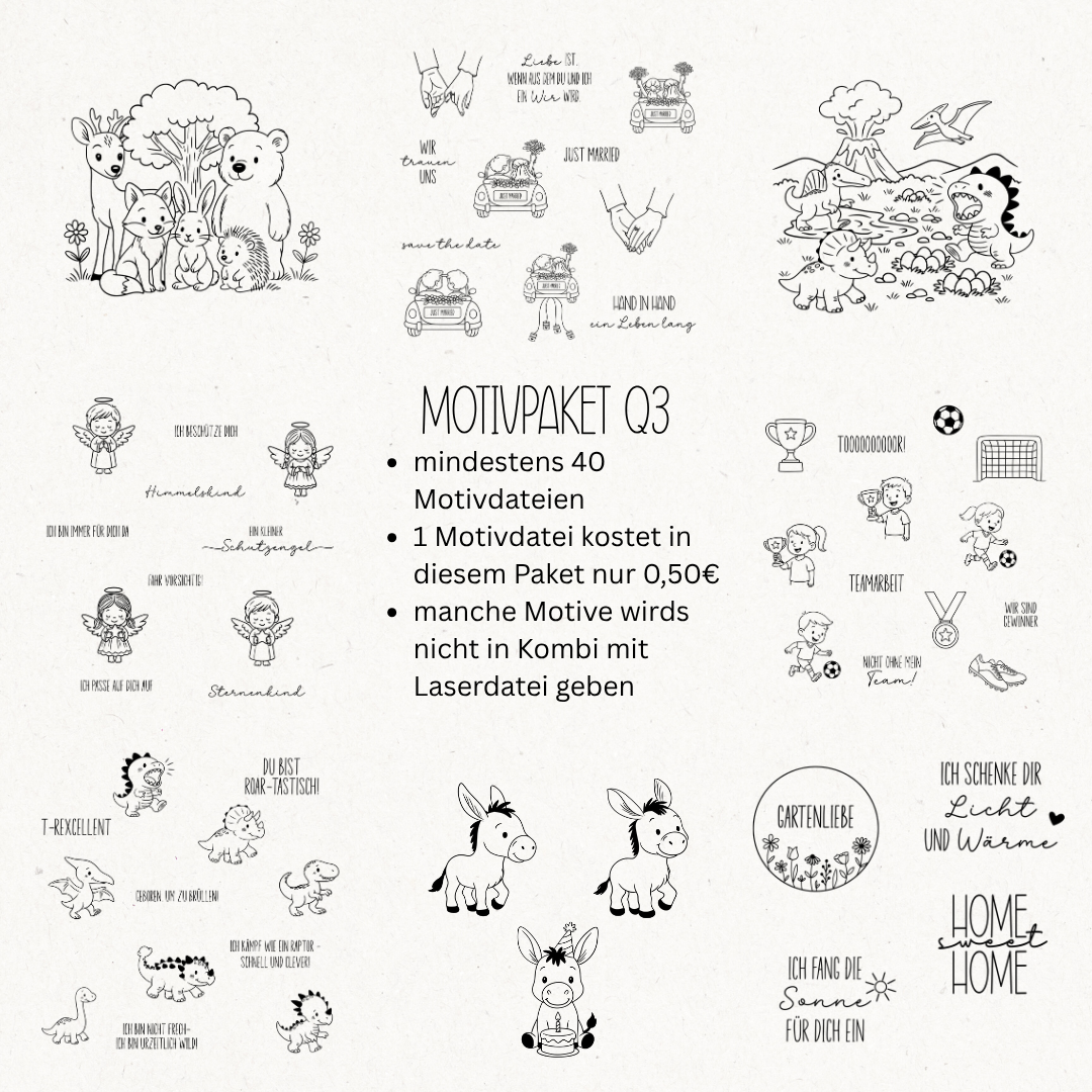 Motivpaket Q3 - mindestens 40 Motivdateien