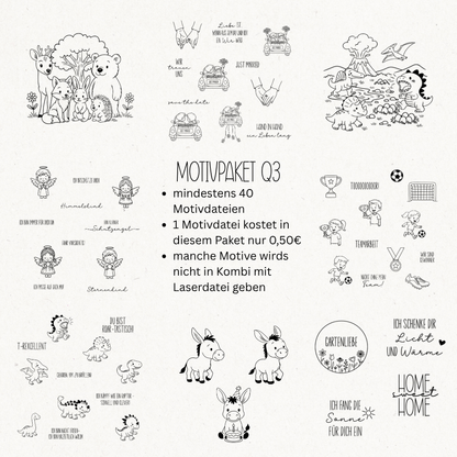 Motivpaket Q3 - mindestens 40 Motivdateien