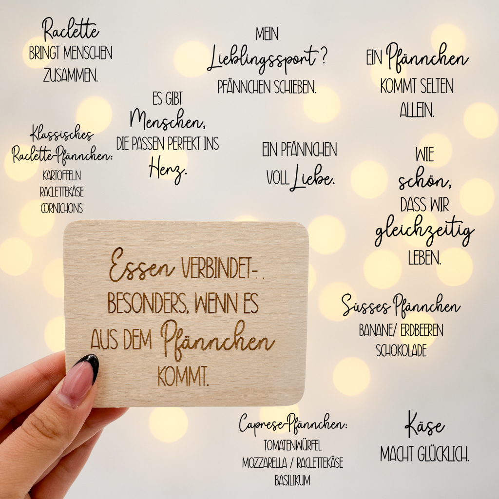 Raclette Sprüche - Laserdatei