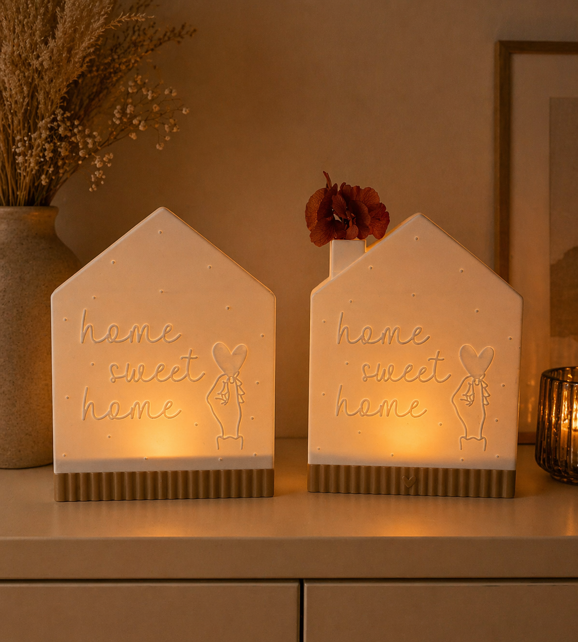 Windlicht Haus Home sweet home - 3D Druckdatei
