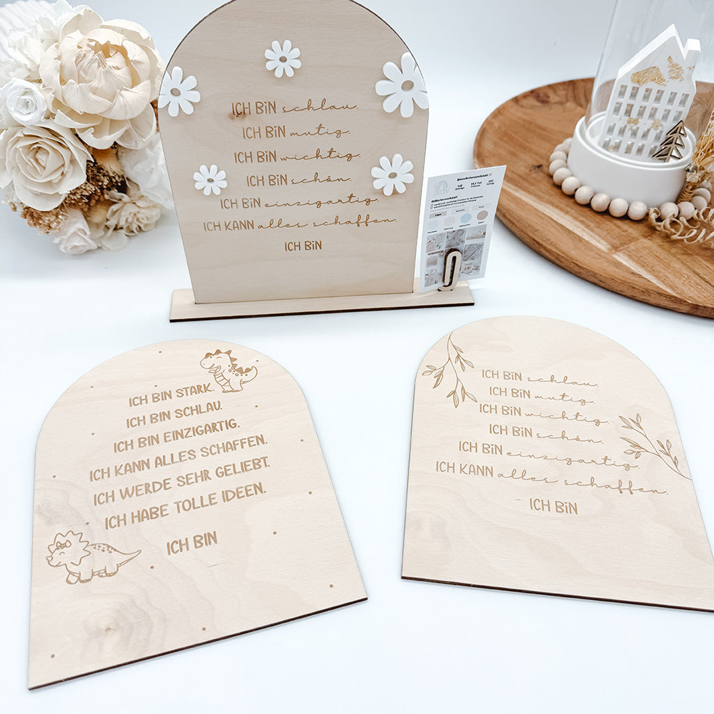 Affirmationstafel, Affirmationen Kinder - Laserdatei