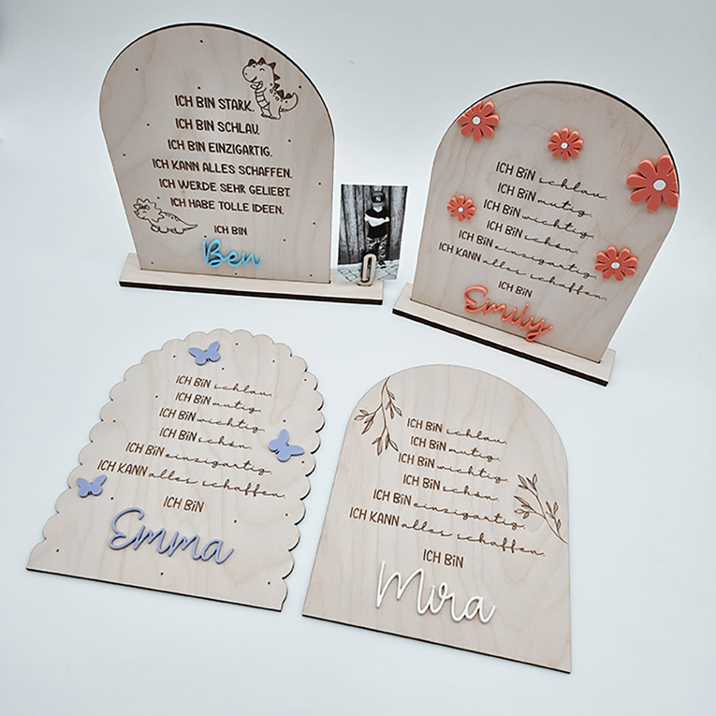 Affirmationstafel, Affirmationen Kinder - Laserdatei