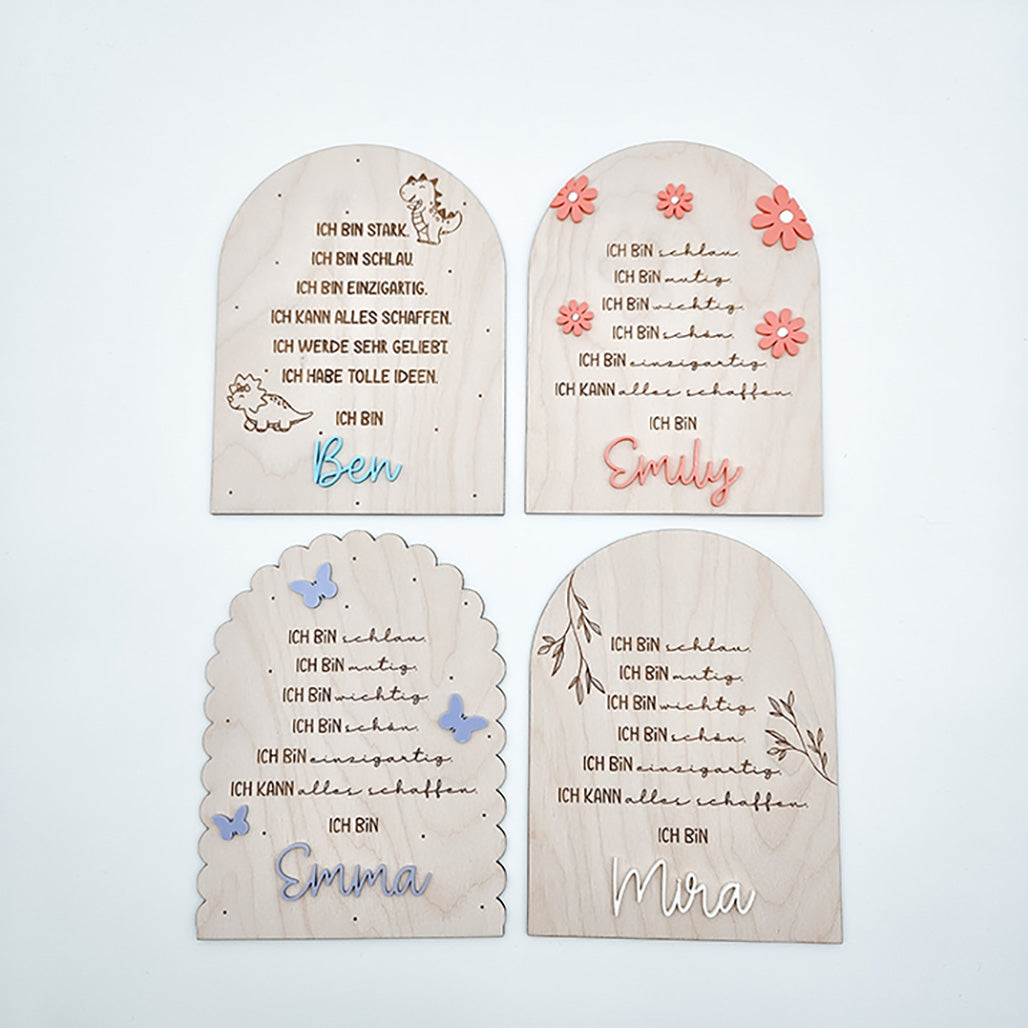 Affirmationstafel, Affirmationen Kinder - Laserdatei