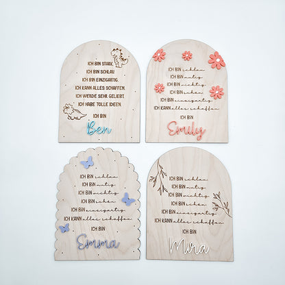 Affirmationstafel, Affirmationen Kinder - Laserdatei