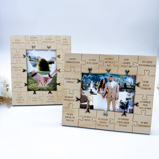 Bilderrahmen Liebe Valentinstag, Hochzeit, 3mm und 4mm - Laserdatei