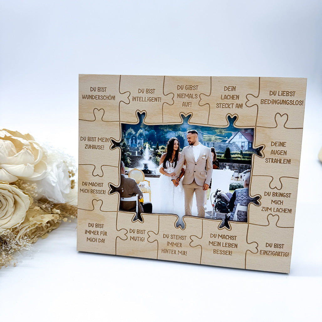 Bilderrahmen Liebe Valentinstag, Hochzeit, 3mm und 4mm - Laserdatei